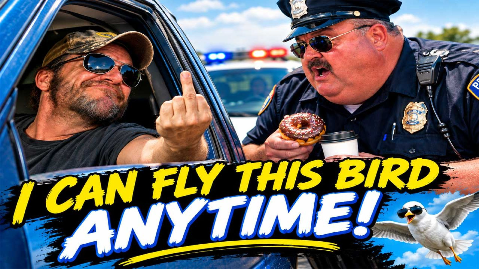 Improper Hand Display – Funny Cop Humor & First Amendment Rights