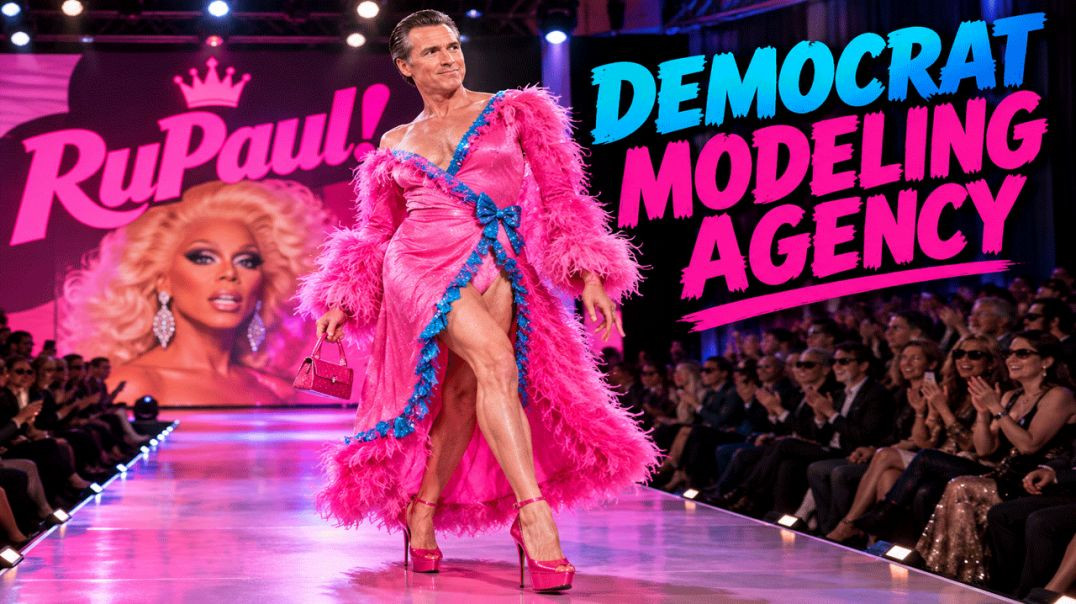 Gavin Newsom Hits the Runway?! 😂 Pink Fur, High Heels & RuPaul!